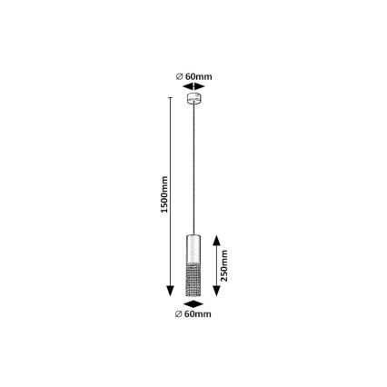 Rabalux - Lampadario a sospensione con filo 1xGU10/35W/230V