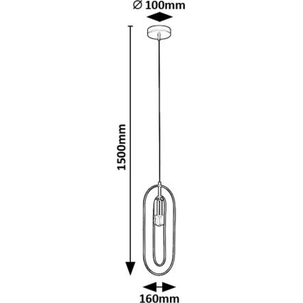Rabalux - Suspension filaire 1xE27/40W/230V