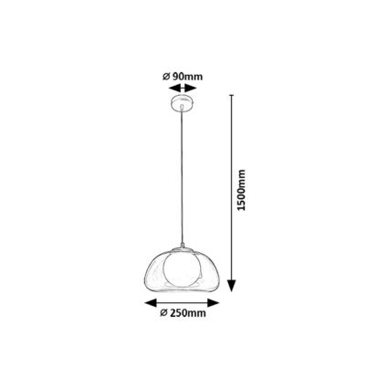 Rabalux - Lampadario a sospensione con filo 1xG9/5W/230V limpido