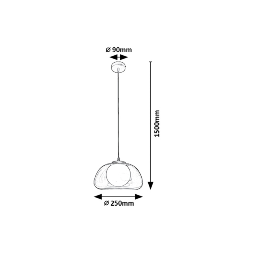 Rabalux - Lampadario a sospensione con filo 1xG9/5W/230V limpido