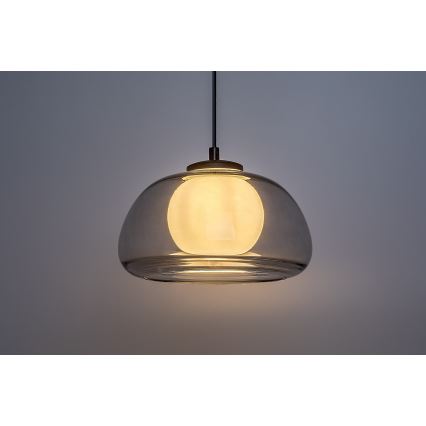 Rabalux - Lampadario a sospensione con filo 1xG9/5W/230V fumé