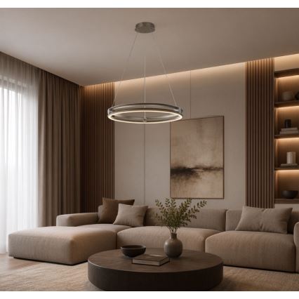 Rabalux - LED-dimmbare Pendelleuchte an Seil LED/60W/230V 3000-6500K grau + Fernbedienung