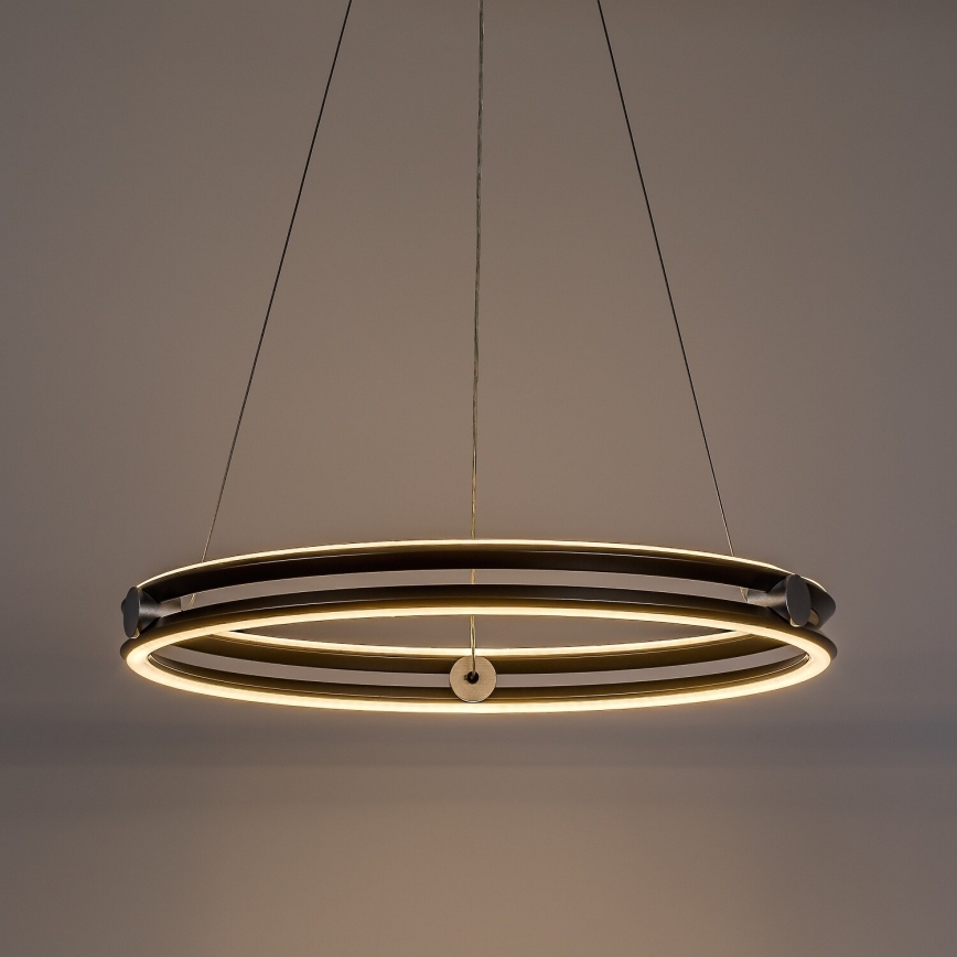 Rabalux - LED-dimmbare Pendelleuchte an Seil LED/60W/230V 3000-6500K grau + Fernbedienung
