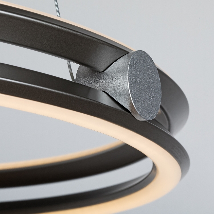Rabalux - LED-dimmbare Pendelleuchte an Seil LED/60W/230V 3000-6500K grau + Fernbedienung