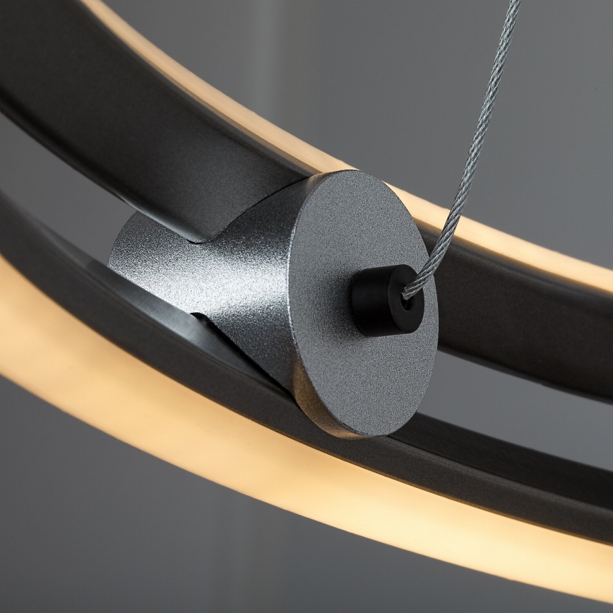 Rabalux - LED-dimmbare Pendelleuchte an Seil LED/60W/230V 3000-6500K grau + Fernbedienung