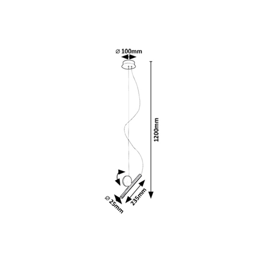 Rabalux - Suspension filaire LED/3W/230V 3000K