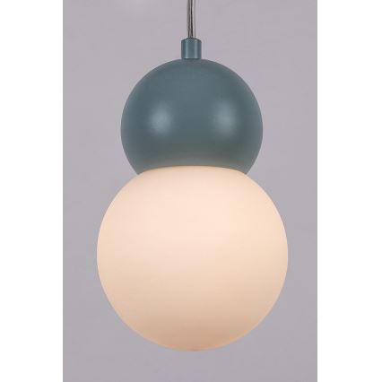 Rabalux - Lampadario a sospensione con filo 1xG9/38W/230V blu