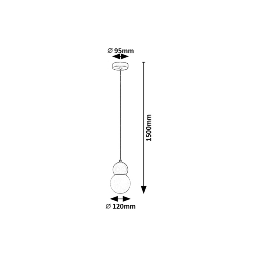 Rabalux - Lampadario a sospensione con filo 1xG9/38W/230V blu