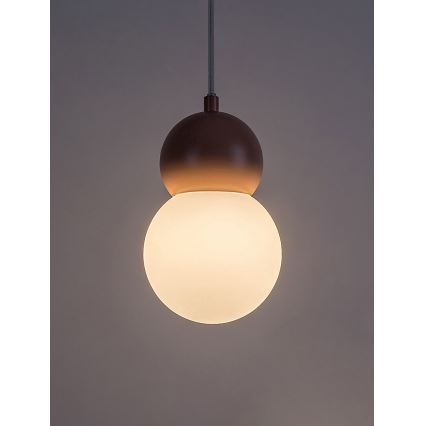 Rabalux - Lampadario a sospensione con filo 1xG9/38W/230V rosa