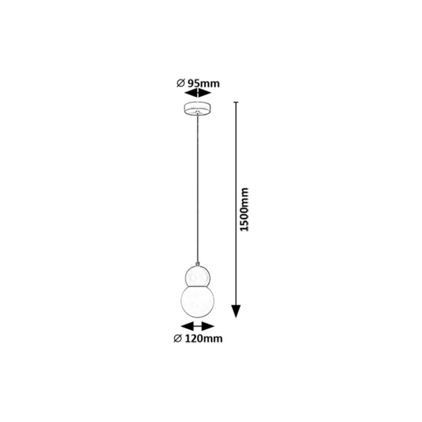 Rabalux - Lampadario a sospensione con filo 1xG9/38W/230V rosa