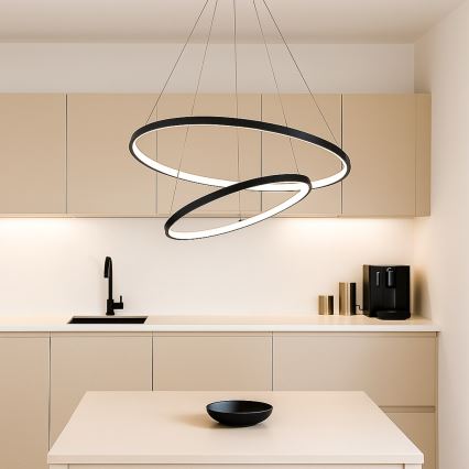 Rabalux - Lampadario LED dimmerabile a sospensione con cavo LED/75W/230V 3000-6500K + telecomando