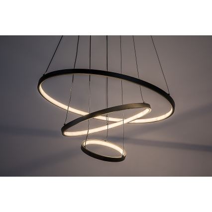 Rabalux - Lampada a sospensione LED dimmerabile a cavo LED/90W/230V 3000-6500K + telecomando