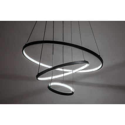 Rabalux - Lampada a sospensione LED dimmerabile a cavo LED/90W/230V 3000-6500K + telecomando