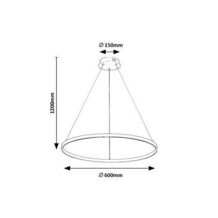 Rabalux - Lampadario a sospensione su cavo LED/55W/230V 3000K