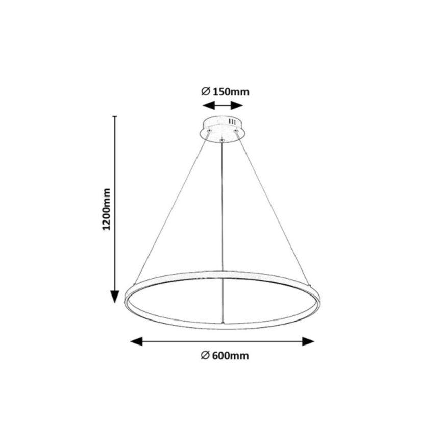 Rabalux - Lampadario a sospensione su cavo LED/55W/230V 3000K