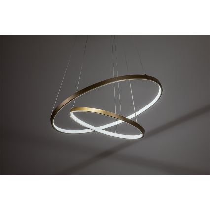 Rabalux - Dimmbarer LED-Hängeleuchter mit Seilaufhängung LED/75W/230V 3000-6500K + Fernbedienung