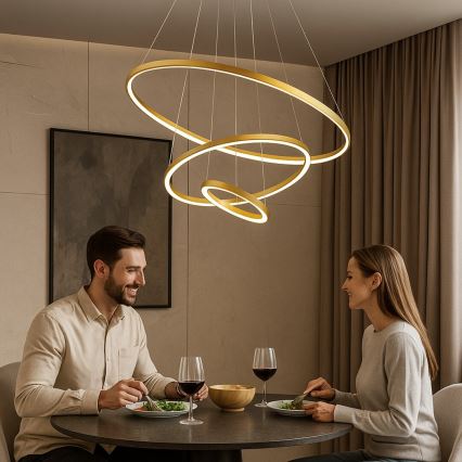 Rabalux - Lampadario LED dimmerabile su cavo LED/90W/230V 3000-6500K + telecomando