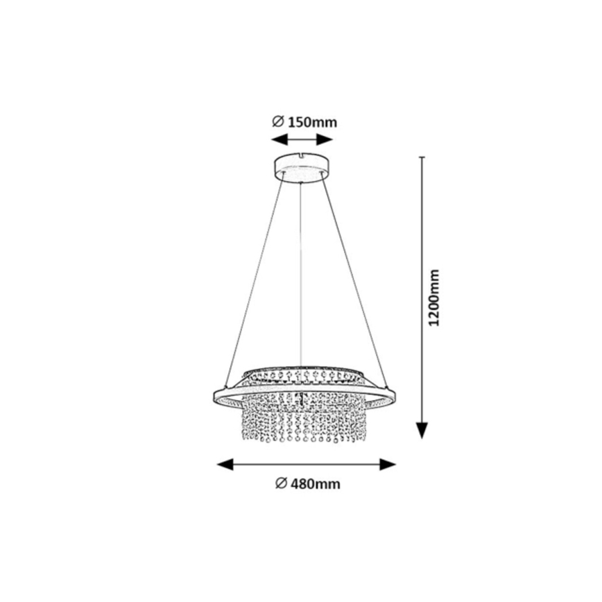 Rabalux - Suspension LED sur câble LED/40W/230V 3000/3500/4000K