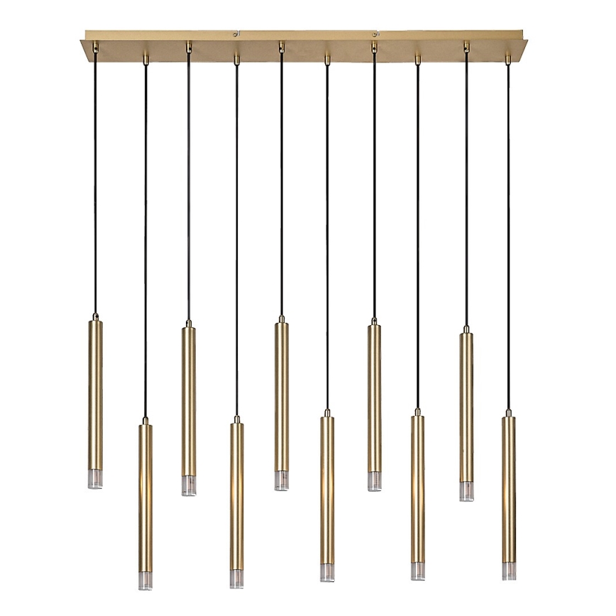 Rabalux - Lampadario a sospensione con filo 10xG9/5W/230V oro