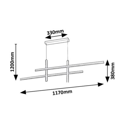 Rabalux - LED-Hängeleuchte LED/40W/230V 3000K