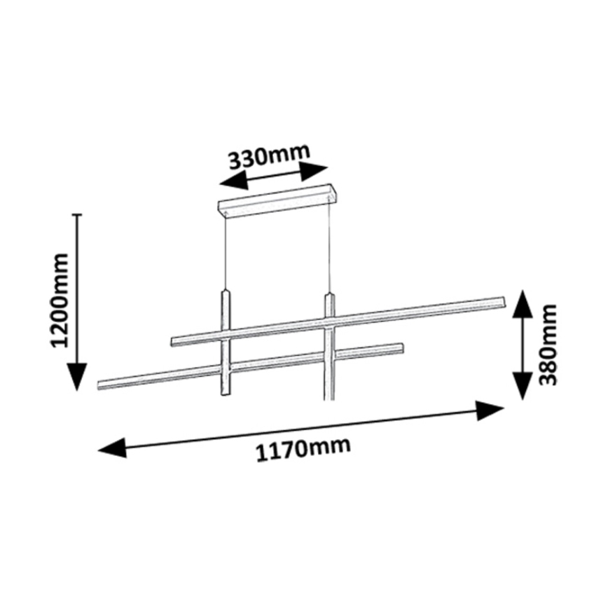 Rabalux - LED-Hängeleuchte LED/40W/230V 3000K