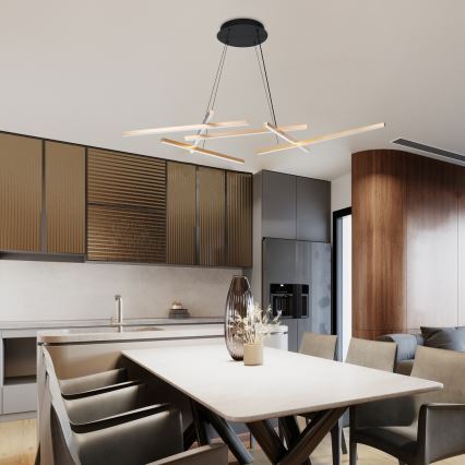 Rabalux - Lampadario a sospensione con filo LED dimmerabile LED/40W/230V 3000-6500K + telecomando