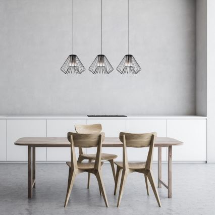 Rabalux - Lampadario a sospensione con filo 3xE27/40W/230V