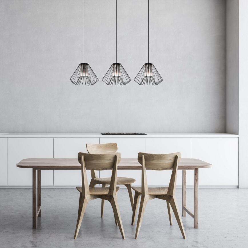 Rabalux - Lampadario a sospensione con filo 3xE27/40W/230V