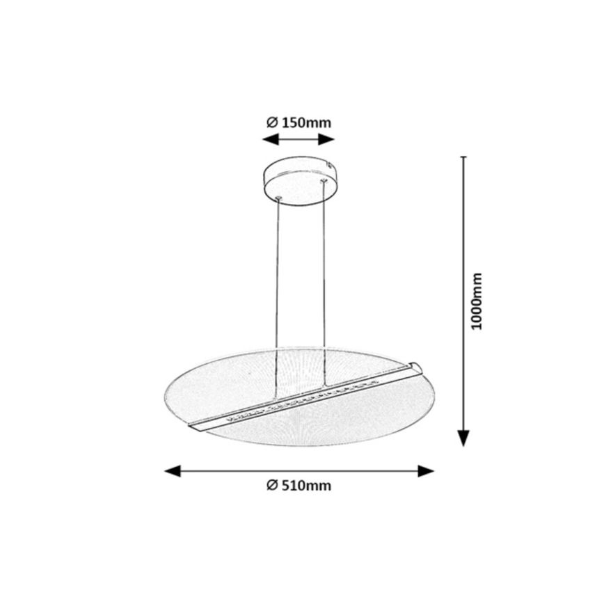 Rabalux - Lampadario LED a cavo LED/24W/230V 3000K