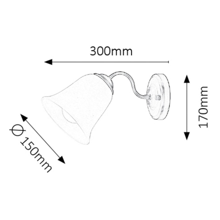 Rabalux - Applique 1xE27/40W/230V