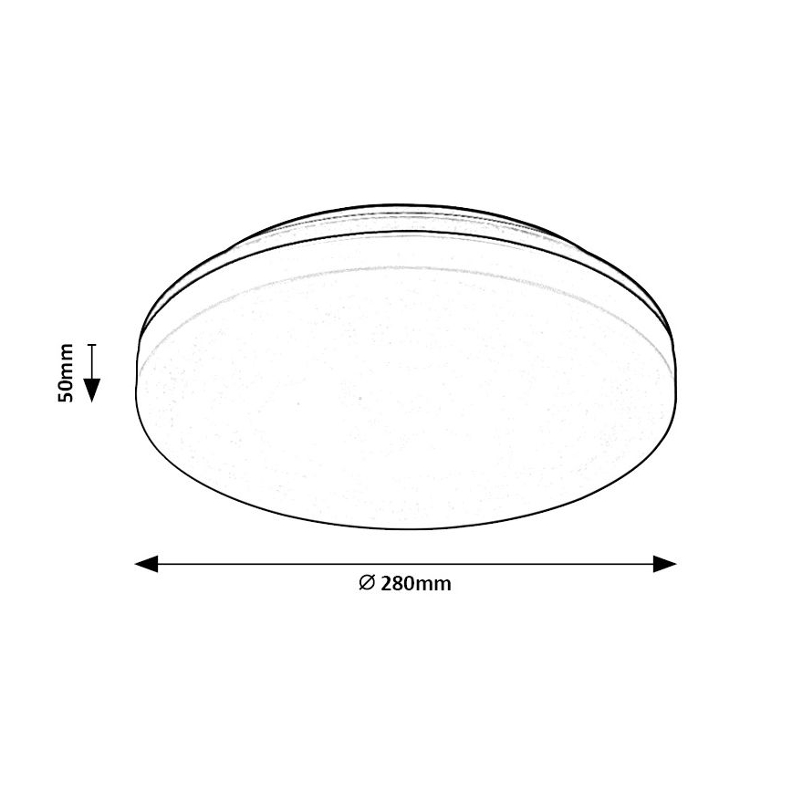 Rabalux - Plafoniera LED da bagno LED/24W/230V IP54