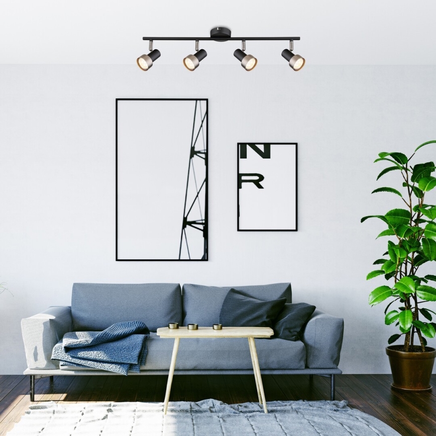 Rabalux - Plafoniera con 4 faretti GU10/50W/230V
