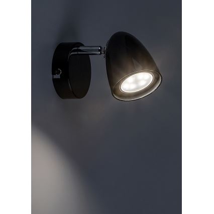 Rabalux - Faretto da parete 1xGU10/5W/230V nero