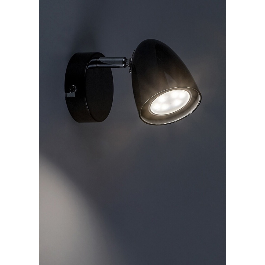 Rabalux - Faretto da parete 1xGU10/5W/230V nero