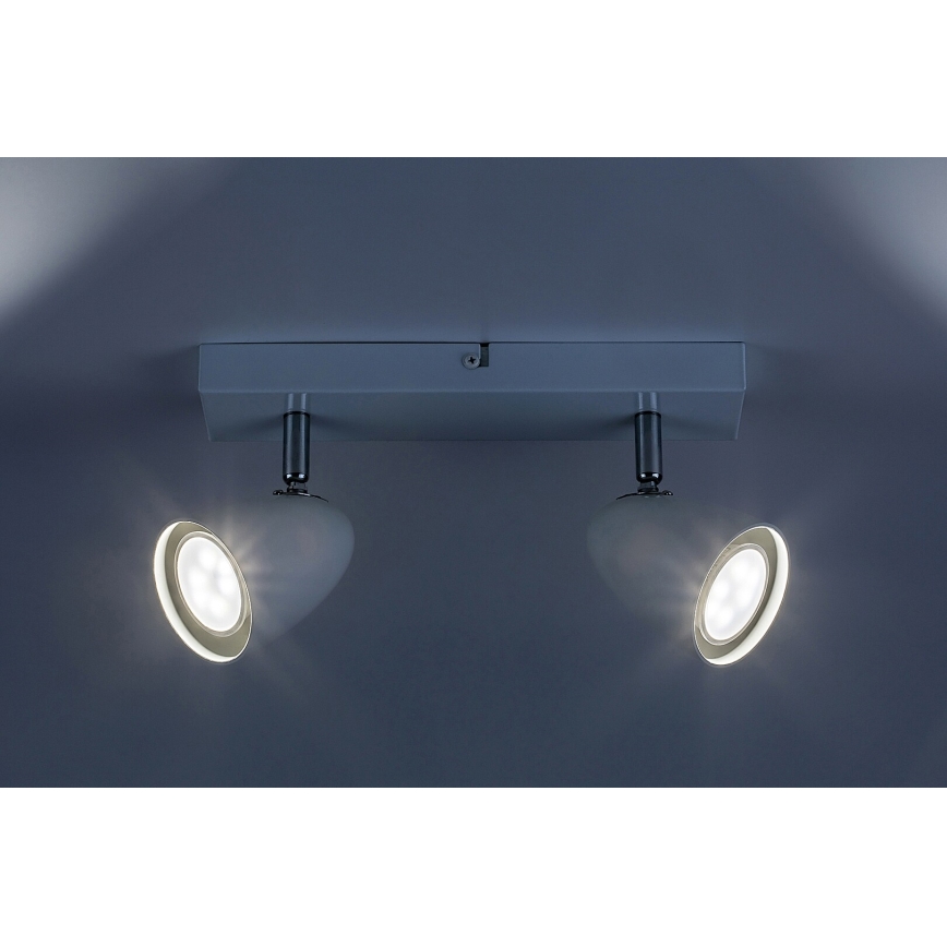 Rabalux - Faretto 2xGU10/5W/230V bianco