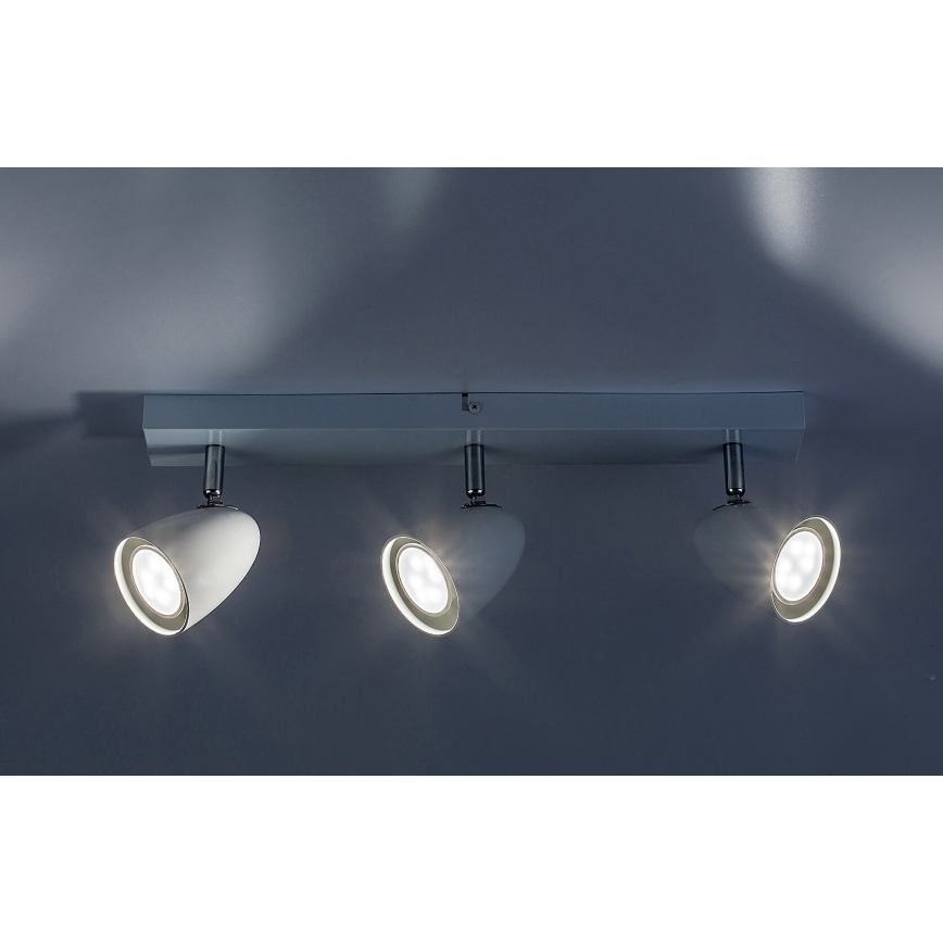 Rabalux - Faretto 3xGU10/5W/230V bianco