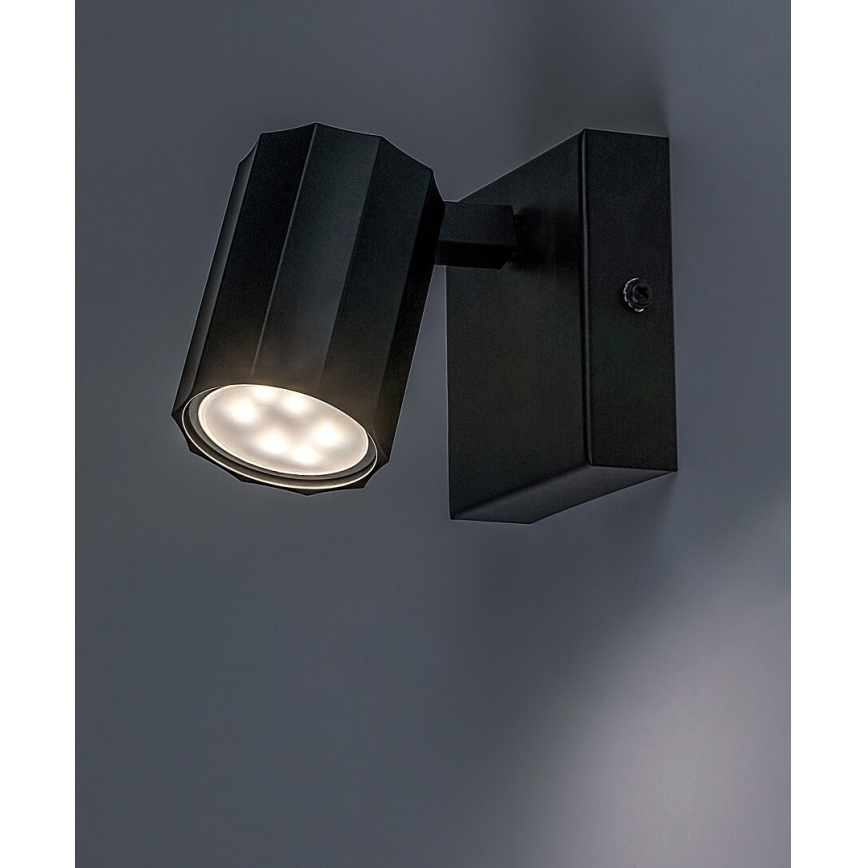 Rabalux - Wandstrahler 1xGU10/5W/230V schwarz