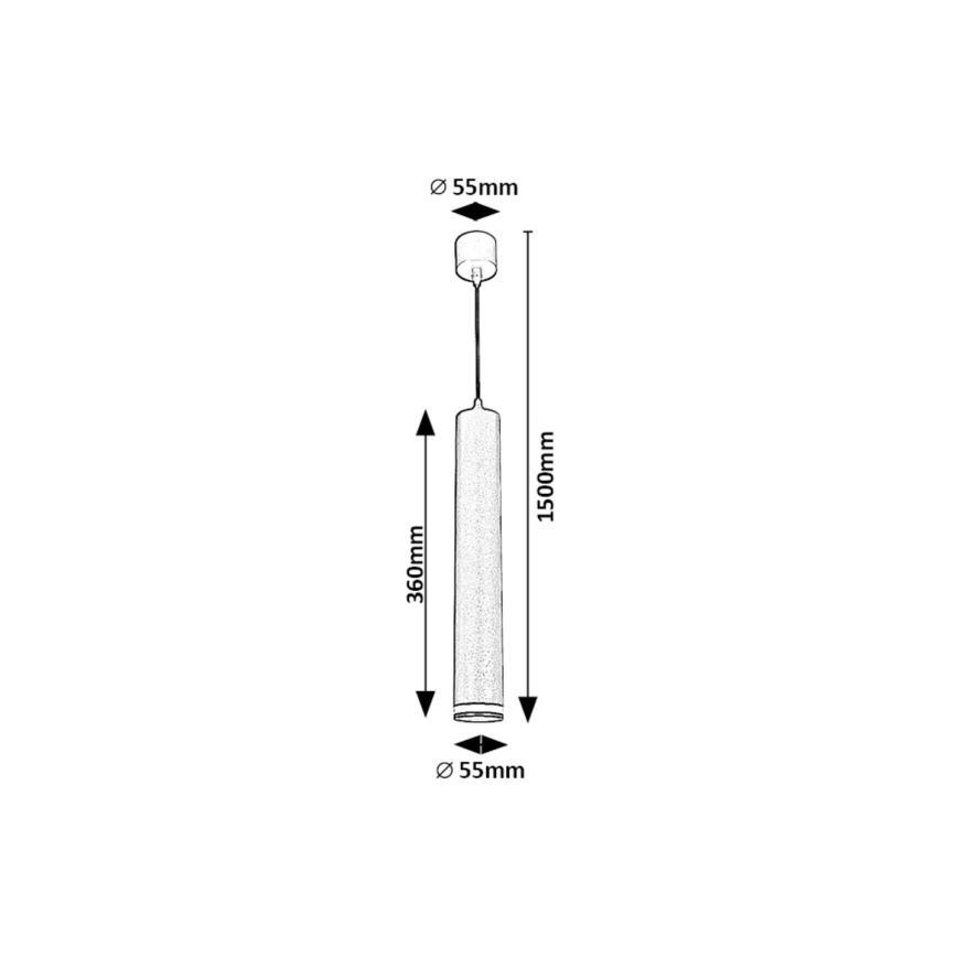 Rabalux - Lampadario a sospensione con filo 1xGU10/5W/230V