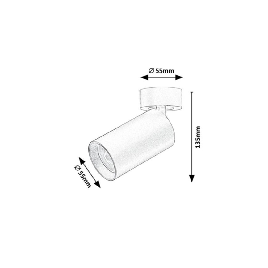 Rabalux - Faretto spot 1xGU10/7W/230V nero