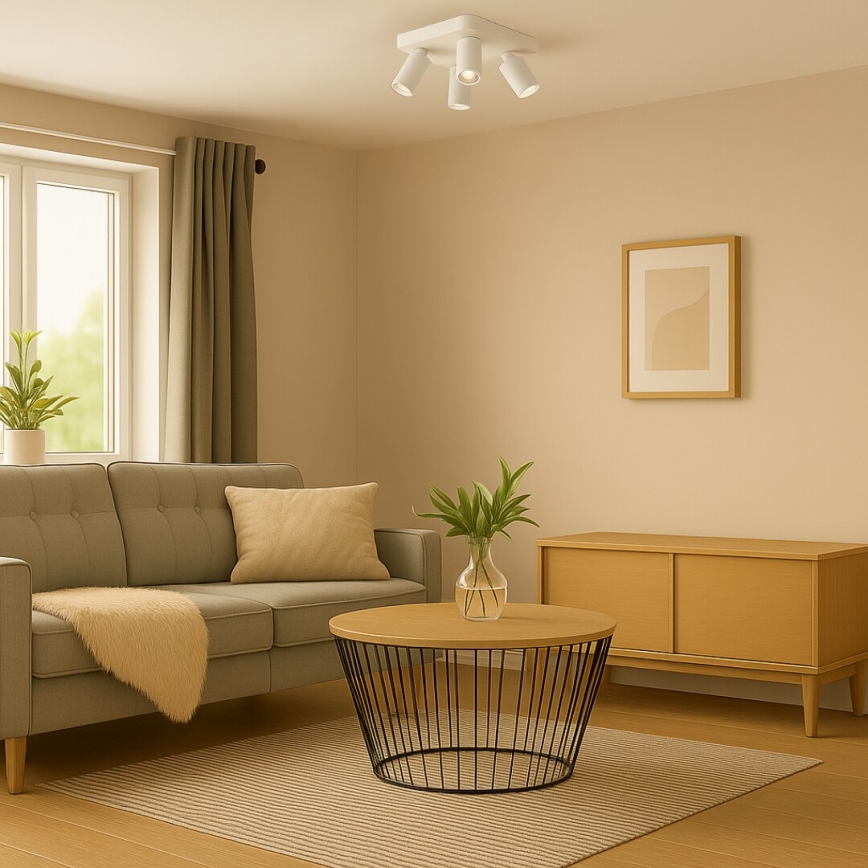 Rabalux - Spotleuchte 4x GU10/7W/230V weiß