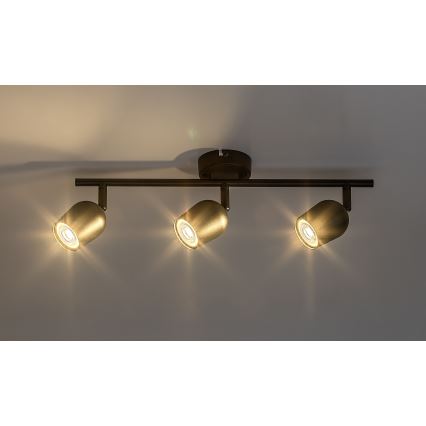 Rabalux - Deckenstrahler 3xGU10/15W/230V, schwarz