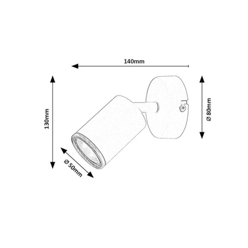 Rabalux - Faretto da parete 1xGU10/15W/230V bianco