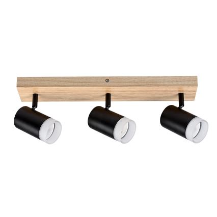 Rabalux - Lampada da soffitto con faretti 3xGU10/5W/230V rovere