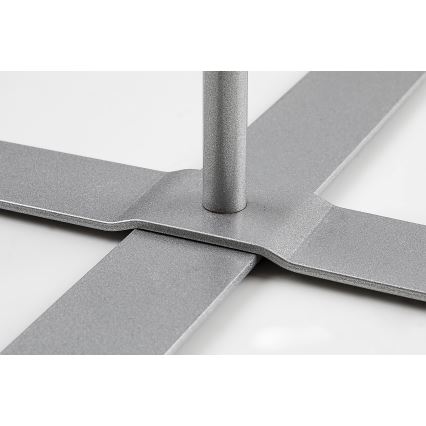 Rabalux - Lampada con piedistallo 1xE27/40W/230V bianco/argento