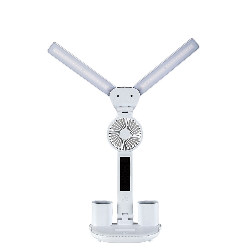 Rabalux - LED-dimmbare Tischlampe mit Ventilator und Display LED/7W/5V 3000/4000/6500K