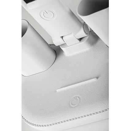 Rabalux - Lampe de bureau dimmable LED avec ventilateur, 7W/5V, 3000/4000/6500K