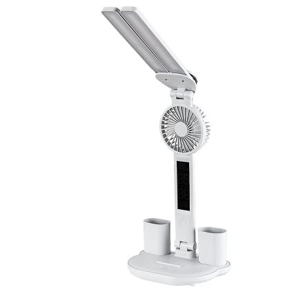 Rabalux - Dimmbare LED-Tischlampe mit Ventilator und Display LED/7W/5V 3000/4000/6500K