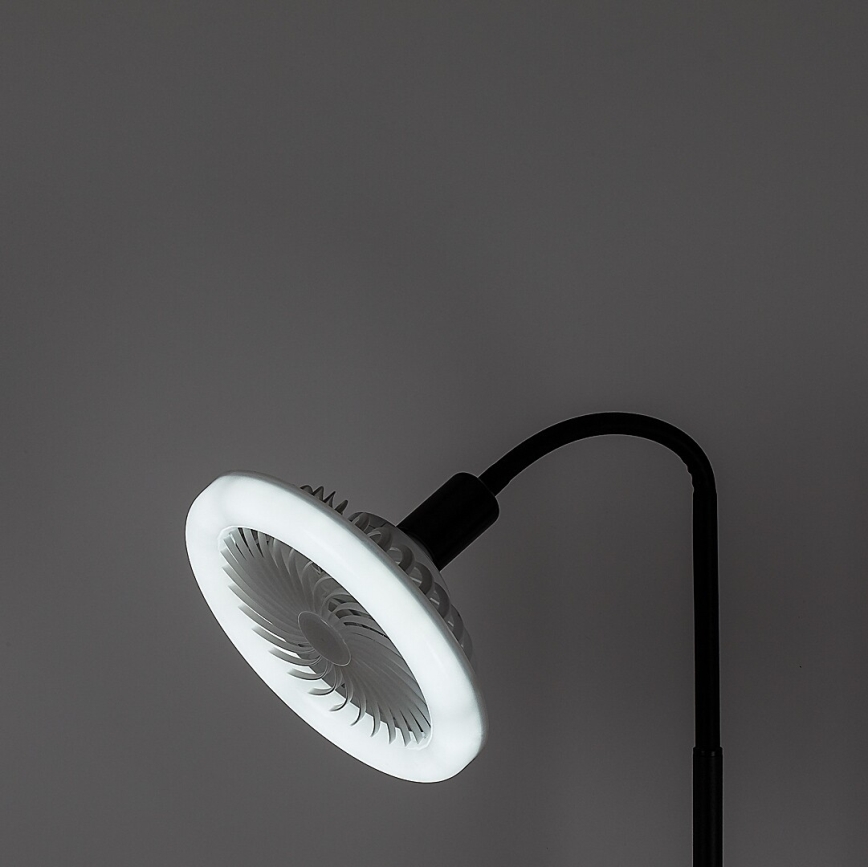Rabalux - Lampadaire LED dimmable avec ventilateur 1xE27/16W/230V 3000-6500K + télécommande