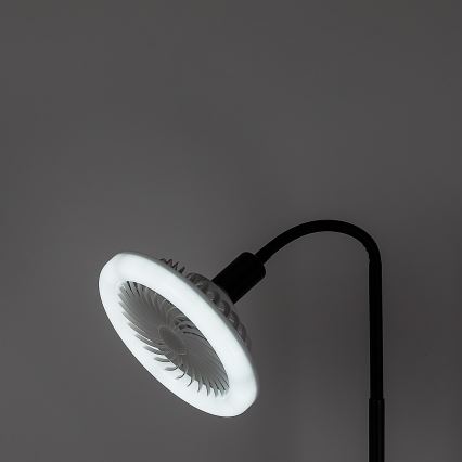 Rabalux - Lampadaire LED dimmable avec ventilateur 1xE27/16W/230V 3000-6500K