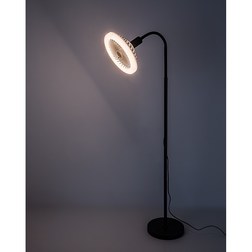 Rabalux - Lampadaire LED dimmable avec ventilateur 1xE27/16W/230V 3000-6500K